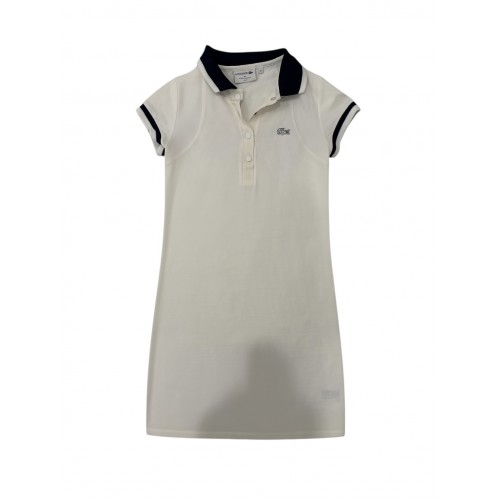 Lacoste Women White Polo Dress – Classic Sport Chic Style